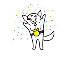 The white dog sticker. sticker #450904