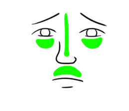 expression of various faces. sticker #532016