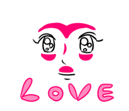 expression of various faces. sticker #532017