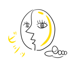 expression of various faces. sticker #532019