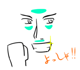 expression of various faces. sticker #532041