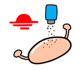 The meat-filled steamed bun sticker #566748