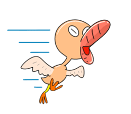 The monstrous bird of a mystery sticker #621003