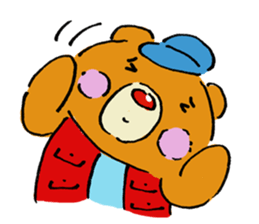 Fishing lovers bear sticker #763335