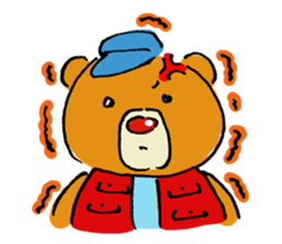 Fishing lovers bear sticker #763338