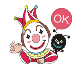 Happiness in Clowns and Circus life. sticker #861839