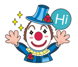 Happiness in Clowns and Circus life. sticker #861840