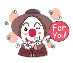 Happiness in Clowns and Circus life. sticker #861841