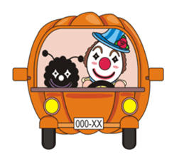 Happiness in Clowns and Circus life. sticker #861845