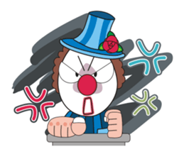 Happiness in Clowns and Circus life. sticker #861849