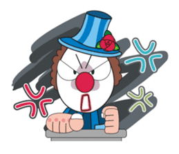 Happiness in Clowns and Circus life. sticker #861849
