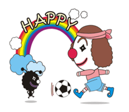 Happiness in Clowns and Circus life. sticker #861851