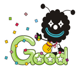 Happiness in Clowns and Circus life. sticker #861861