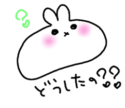 cawaii rabbit raice cake sticker #933323