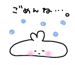 cawaii rabbit raice cake sticker #933337