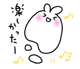 cawaii rabbit raice cake sticker #933348