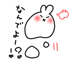 cawaii rabbit raice cake sticker #933353