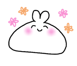 cawaii rabbit raice cake sticker #933358