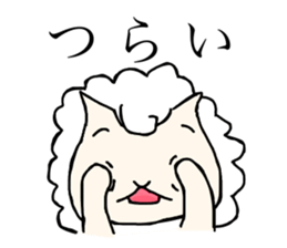 Slow sheep and rabbit wearing a tie sticker #1016945