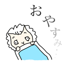 Slow sheep and rabbit wearing a tie sticker #1016957