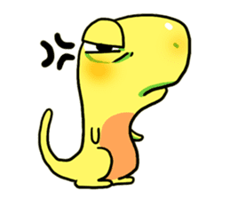 Little yellow lizard sticker #1197492