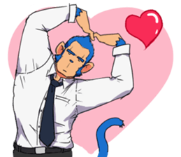 Monkey Muscle Guppo sticker #1372809