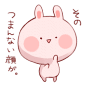 White rabbit and pink rabbit sticker #1396834
