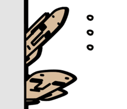 Haniwa doesn't feel like doing anything! sticker #1401239