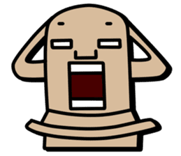 Haniwa doesn't feel like doing anything! sticker #1401249