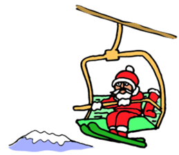Santa Claus, Snowboarding sticker #1499362