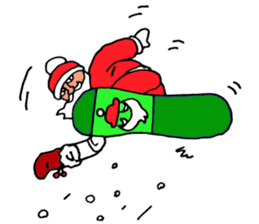 Santa Claus, Snowboarding sticker #1499363