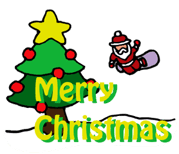 Santa Claus, Snowboarding sticker #1499365