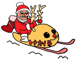Santa Claus, Snowboarding sticker #1499366