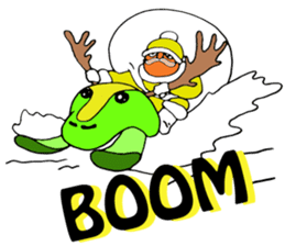 Santa Claus, Snowboarding sticker #1499369