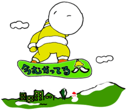 Santa Claus, Snowboarding sticker #1499371