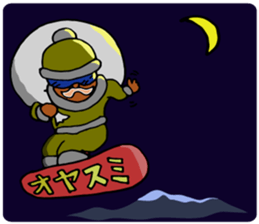Santa Claus, Snowboarding sticker #1499372