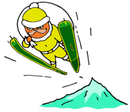 Santa Claus, Snowboarding sticker #1499373