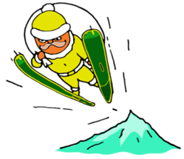 Santa Claus, Snowboarding sticker #1499373