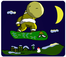 Santa Claus, Snowboarding sticker #1499375