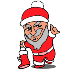 Santa Claus, Snowboarding sticker #1499380