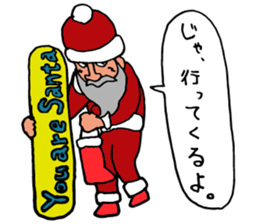 Santa Claus, Snowboarding sticker #1499388