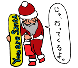 Santa Claus, Snowboarding sticker #1499388