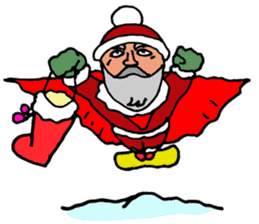 Santa Claus, Snowboarding sticker #1499389