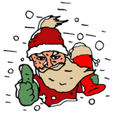 Santa Claus, Snowboarding sticker #1499391