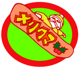 Santa Claus, Snowboarding sticker #1499397