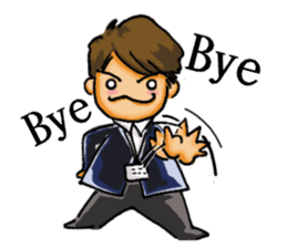 Stickers of a Sweating Employee sticker #1556066