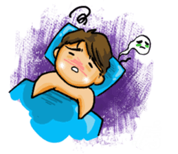 Stickers of a Sweating Employee sticker #1556076