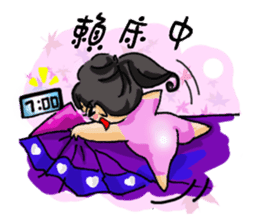 Stickers of a Sweating Employee-female sticker #1562224