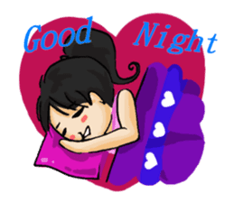 Stickers of a Sweating Employee-female sticker #1562229