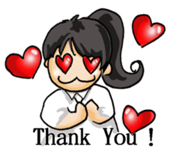 Stickers of a Sweating Employee-female sticker #1562233